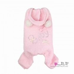 Roze jumpsuit met opdruk baby van pretty pet